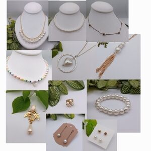 Jewelry Bundle Lot - Faux Pearl - 11 Pieces